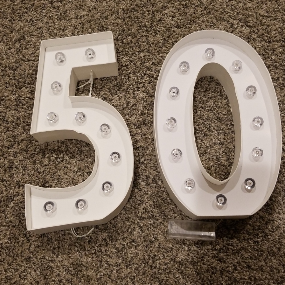 Light up numbers